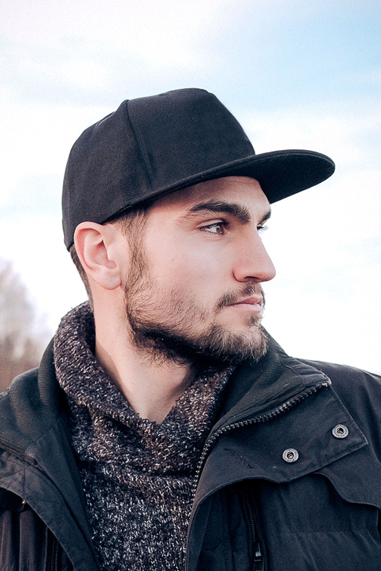 5-paneelinen snapback lippalakki