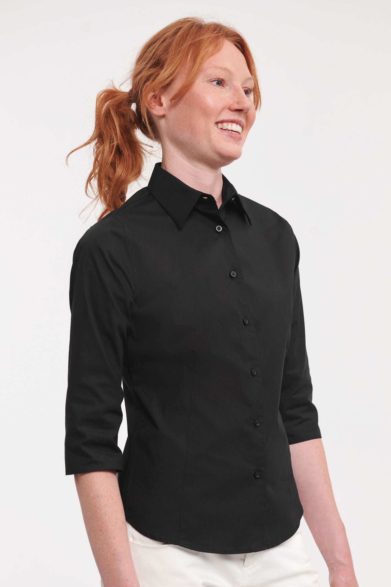 Naisten slim-fit ¾ hiha
