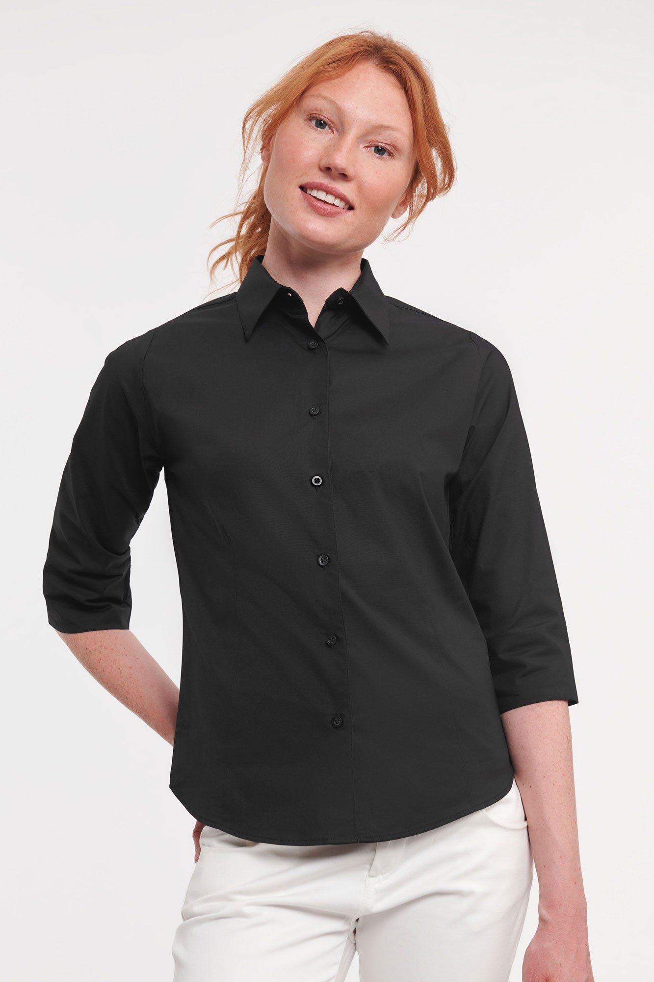 Naisten slim-fit ¾ hiha