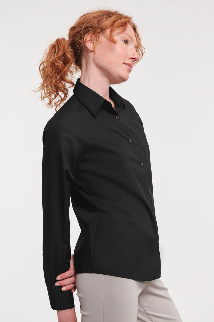 Naisten polycotton popliinipaita