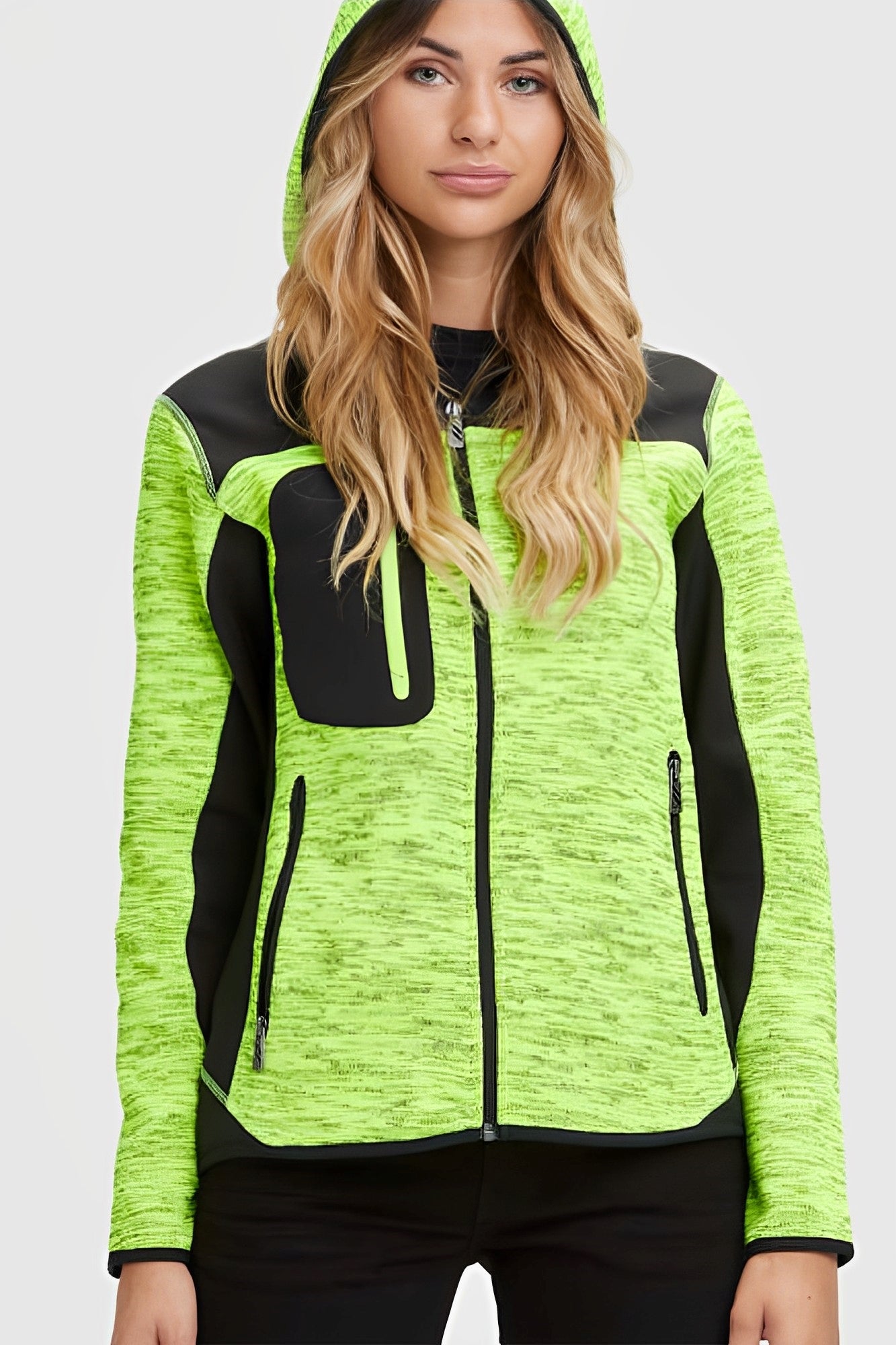 Naisten trip softshell/neule takki