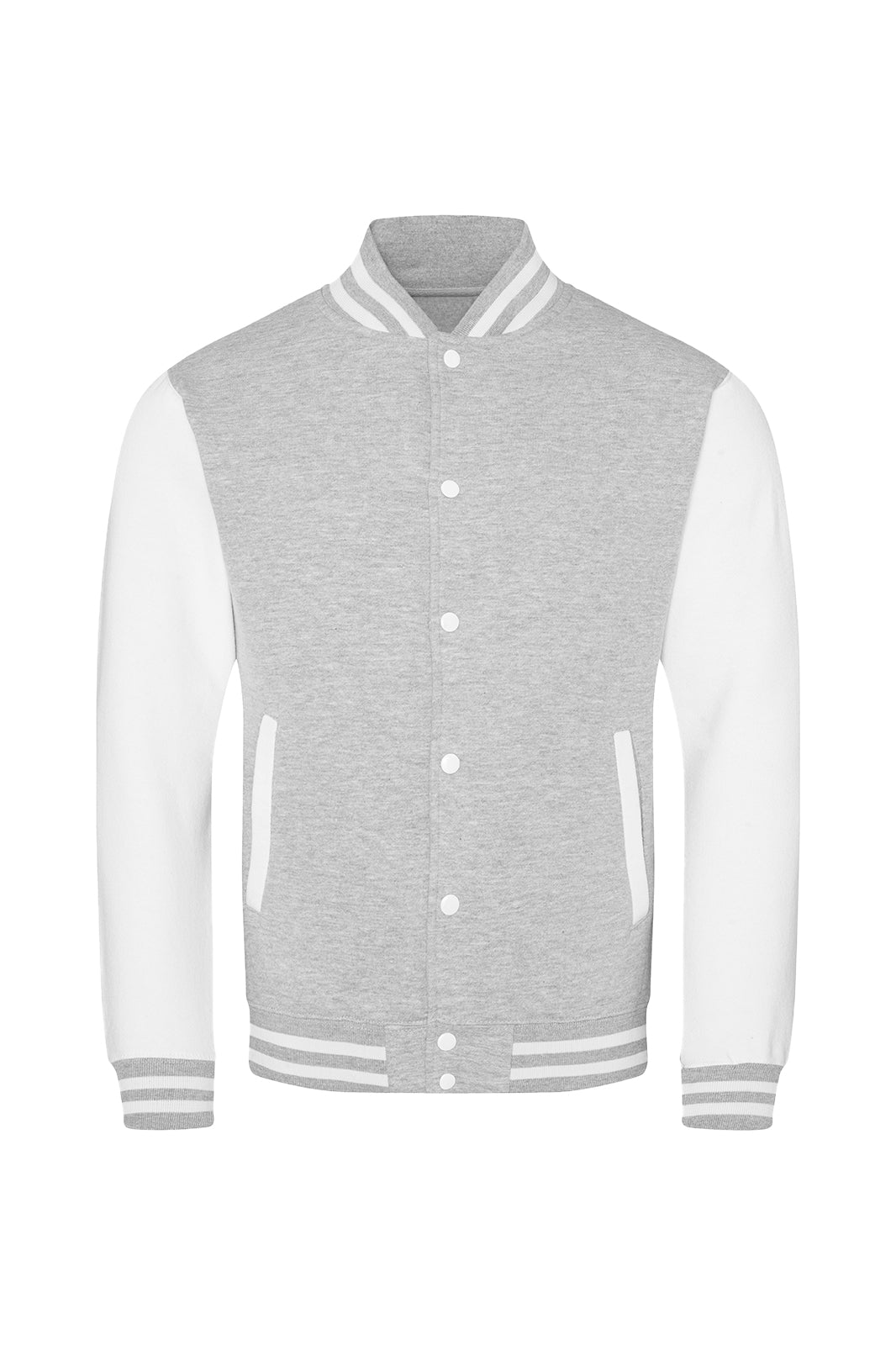 Heather grey - White