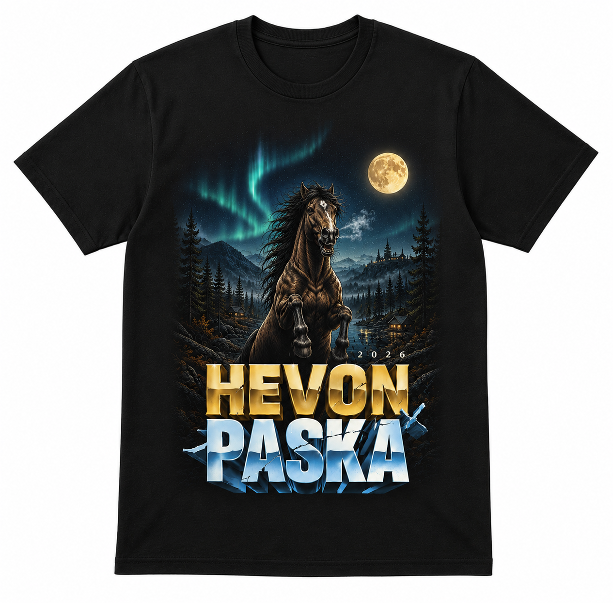 Hevon x Paska. T-paita, unisex