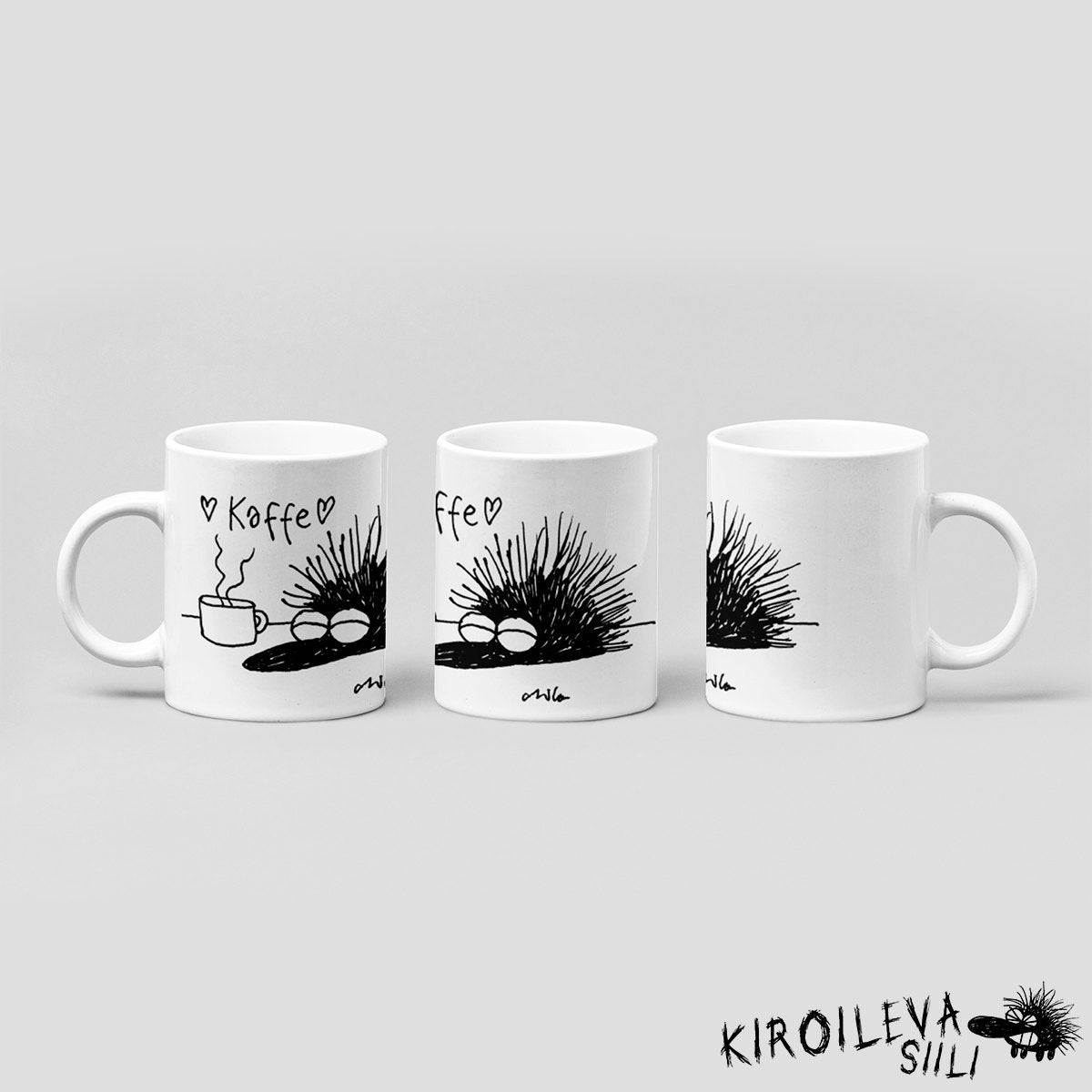 Kaffe｜Kiroileva siili - Kahvikuppi 330ml