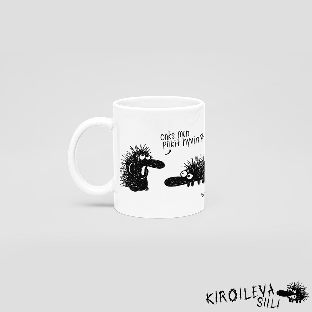 Onks mun piikit hyvin?｜Kiroileva siili - Kahvikuppi 330ml