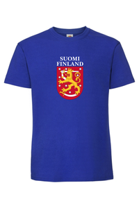 SUOMI Vaakuna T-paita omalla nimellä ja numerolla