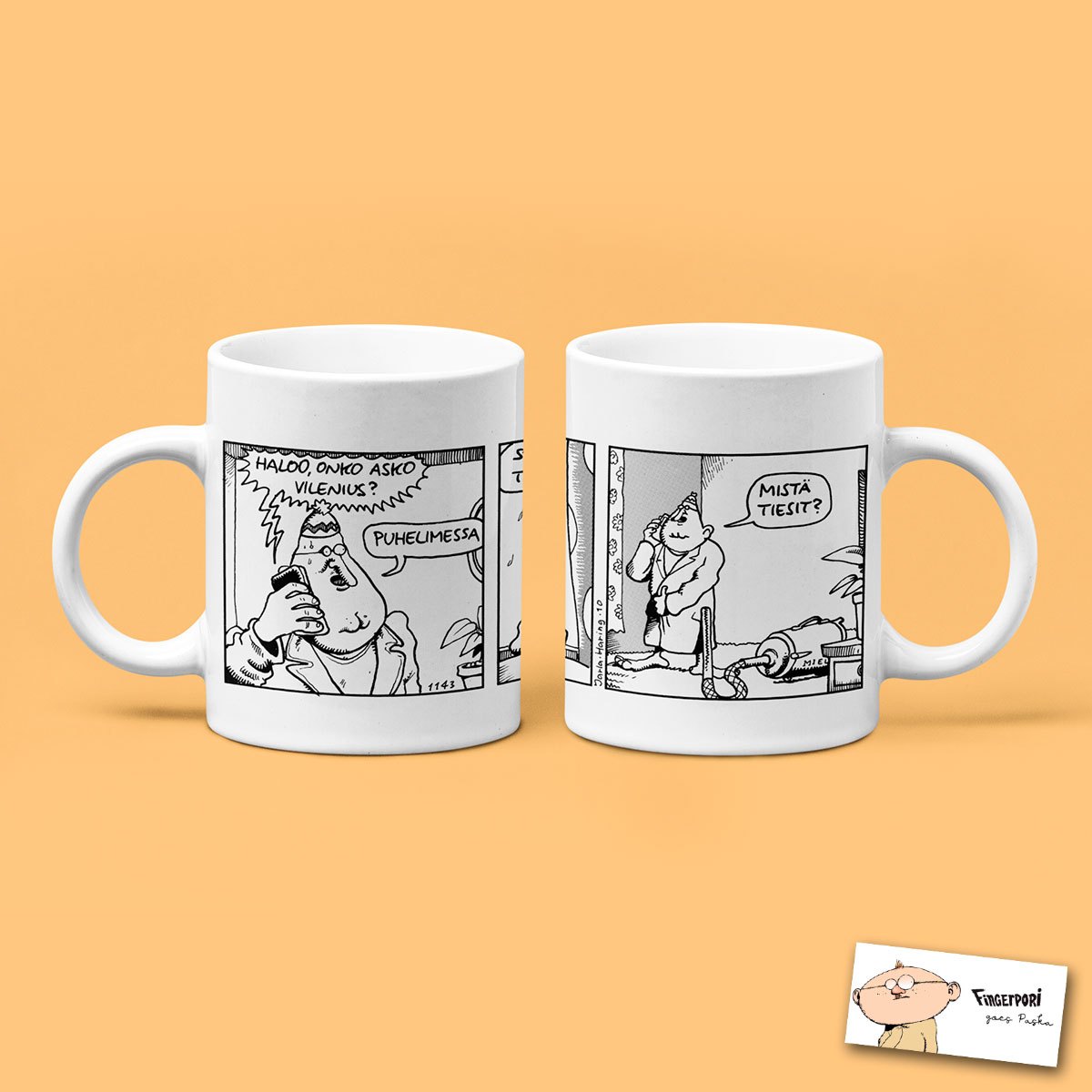 Tulit juuri mieleen｜Fingerpori - Kahvikuppi 330ml