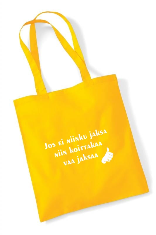 Jos ei jaksa... - kangaskassi