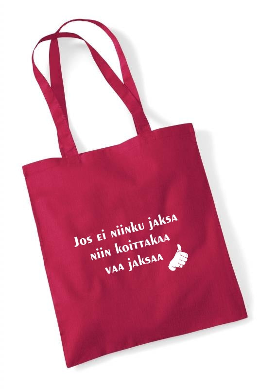 Jos ei jaksa... - kangaskassi
