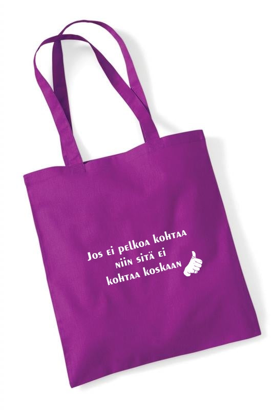Jos ei pelkoa kohtaa... - kangaskassi