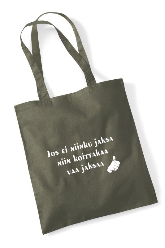 Jos ei jaksa... - kangaskassi
